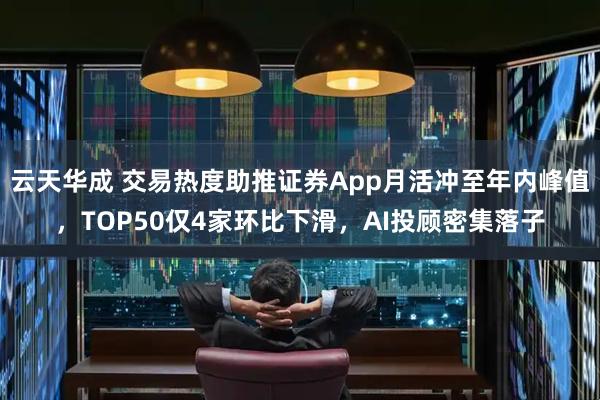 云天华成 交易热度助推证券App月活冲至年内峰值，TOP50仅4家环比下滑，AI投顾密集落子