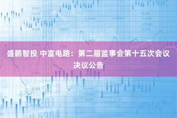 盛鹏智投 中富电路：第二届监事会第十五次会议决议公告