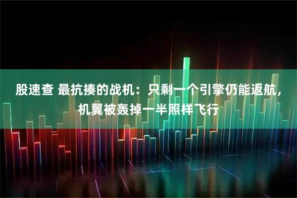 股速查 最抗揍的战机：只剩一个引擎仍能返航，机翼被轰掉一半照样飞行