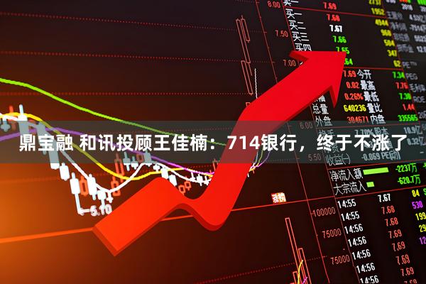 鼎宝融 和讯投顾王佳楠：714银行，终于不涨了